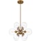 Quoizel Glinda Pendant 4 Lights Brushed Weathered Brass GLI2820BWS - alternate 2
